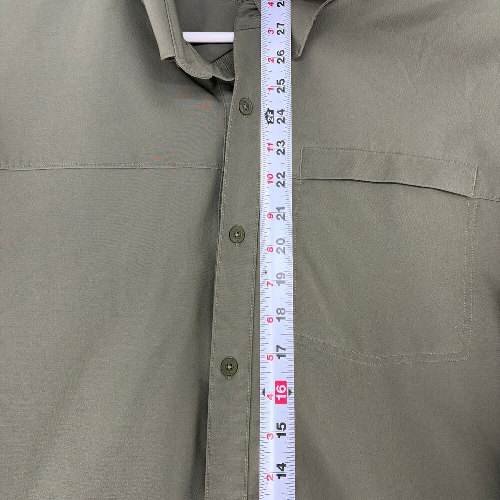 Under Armour Tactical Performance Long Sleeve Button Down Shirt Olive Green 3XL - Picture 4 of 16